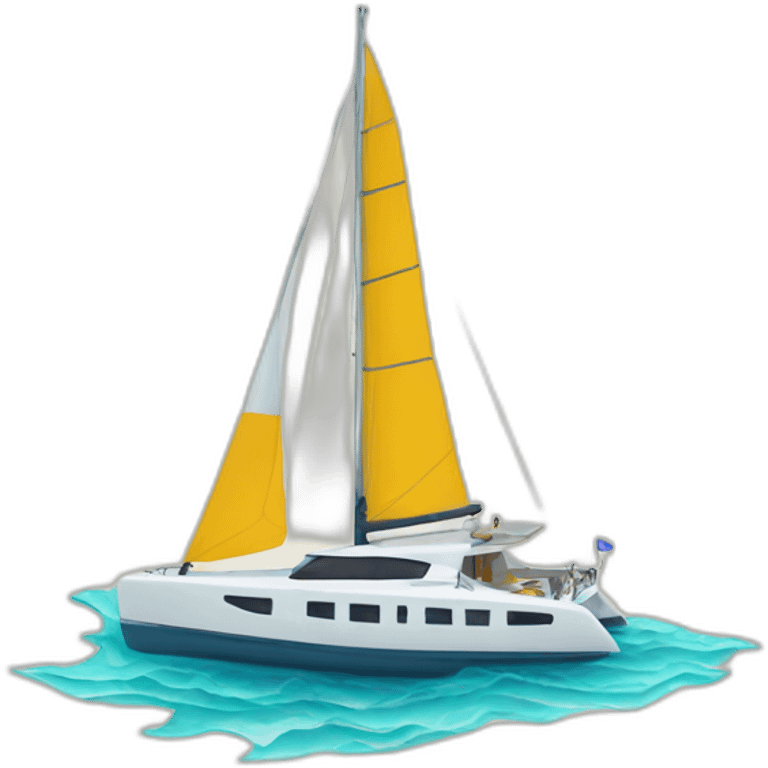 Sailing catamaran emoji