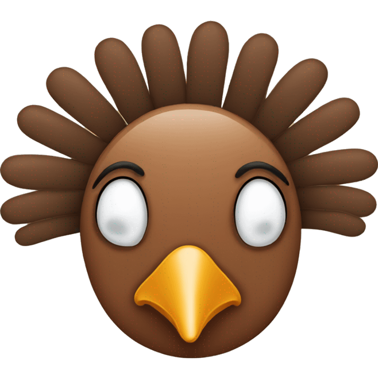 Turkey on head emoji