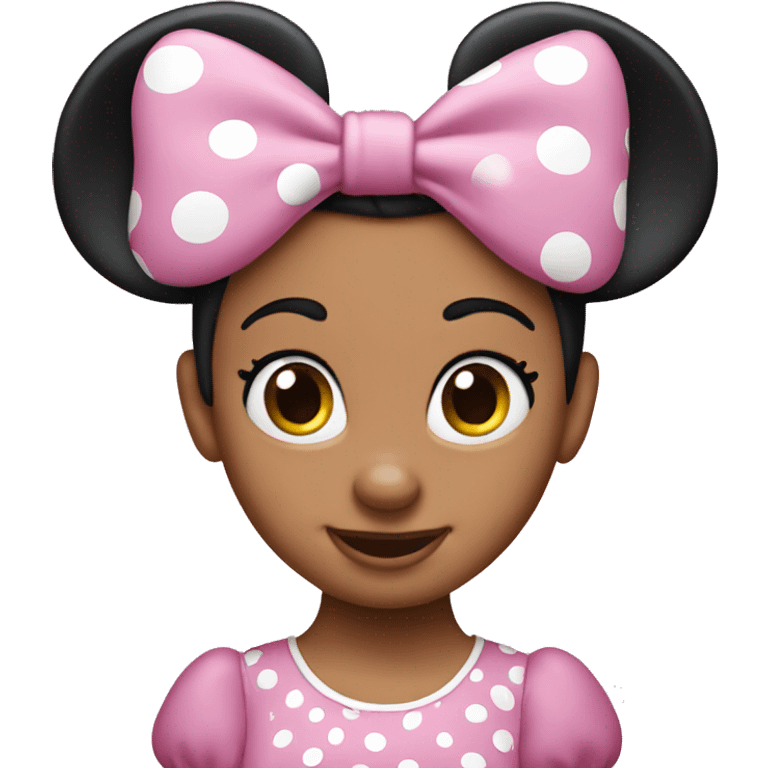 Pink Minnie Mouse emoji