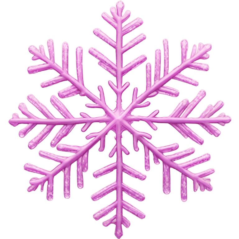 Pink snowflake emoji