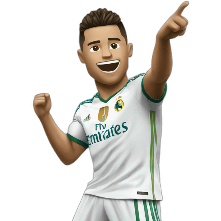 Ronaldo qui dab emoji