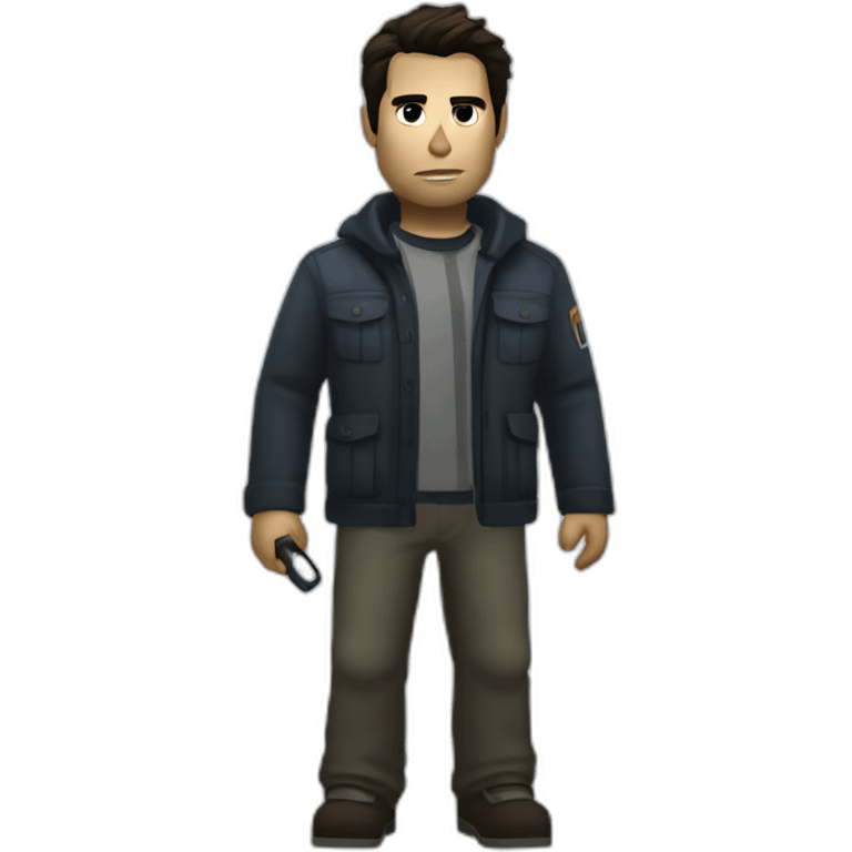 alan wake with flashlight emoji