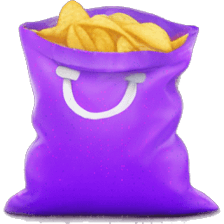 CHIPS HOT, PURPLE BAG emoji