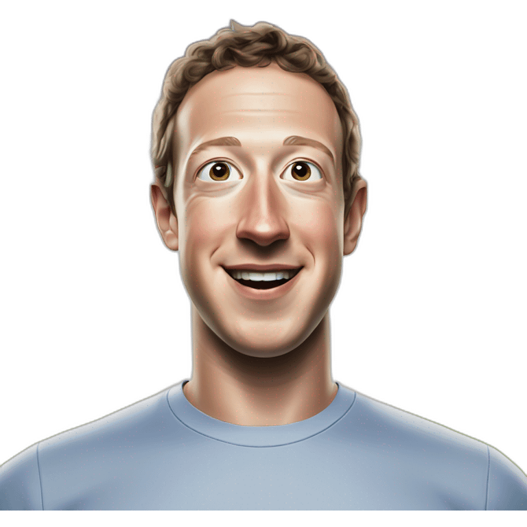 mark zuckerberg with laser beams coming out of his eyes emoji