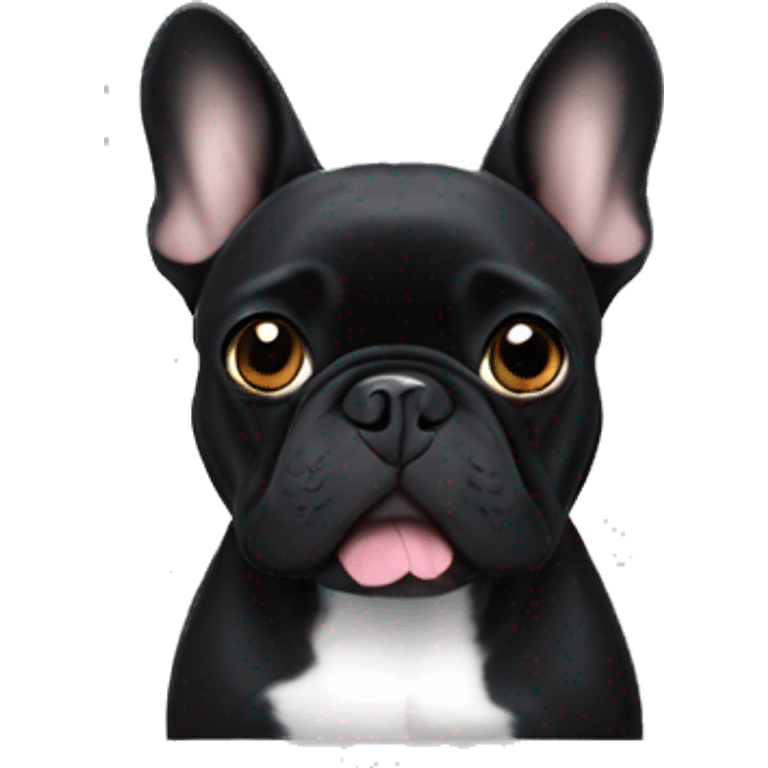 Black French bulldog emoji