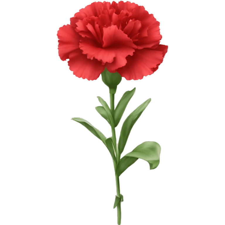 Red Carnation flower emoji