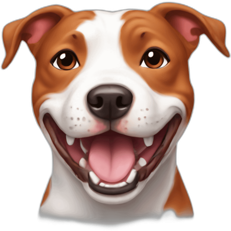 happy red staffie emoji