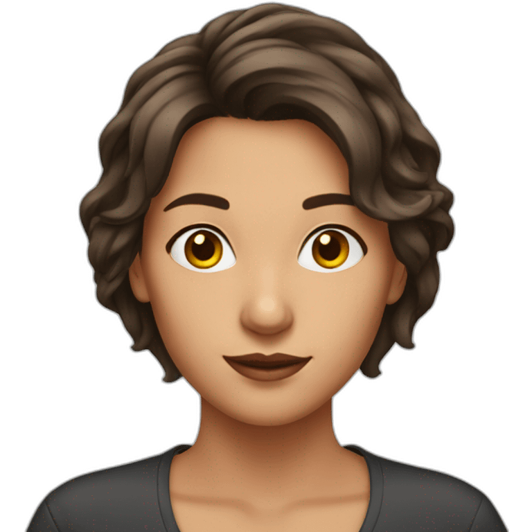 Woman brune emoji