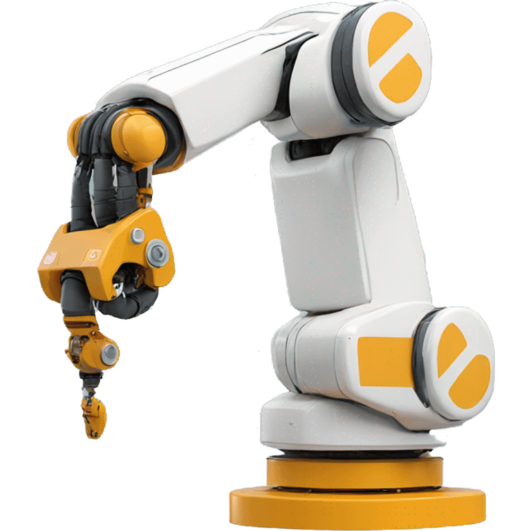 ABB 6 Axis robotic arm with paint  emoji