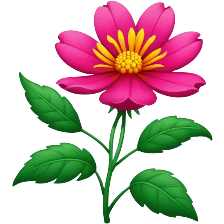 large colorful flower mexican emoji