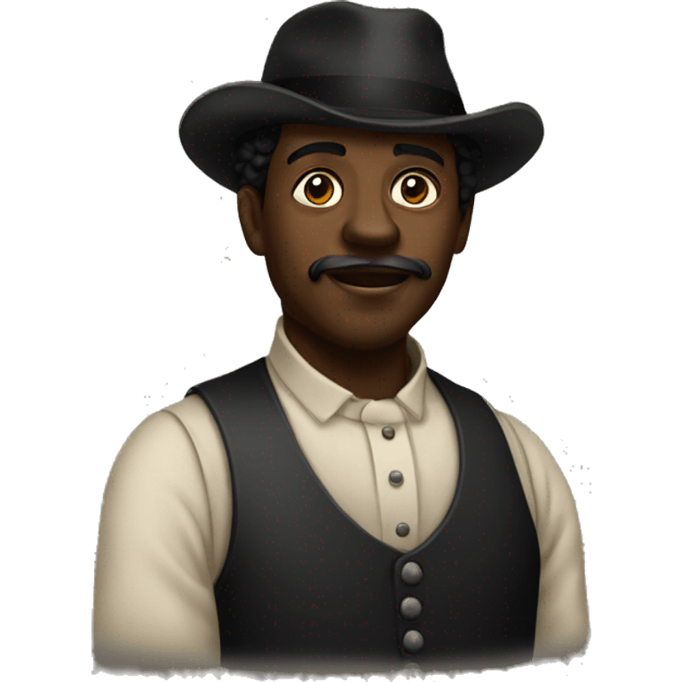 a black worker in 19th century  emoji