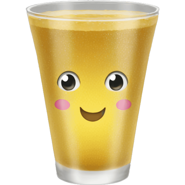 Vasos con fresasitas emoji