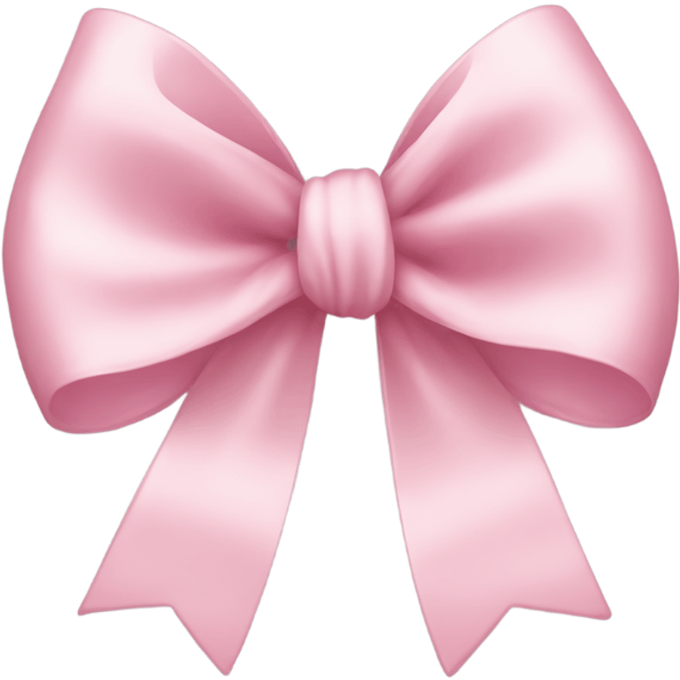 light pink ribbon bow emoji