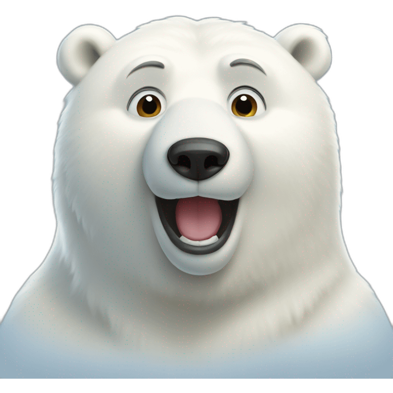 happy polar bear emoji