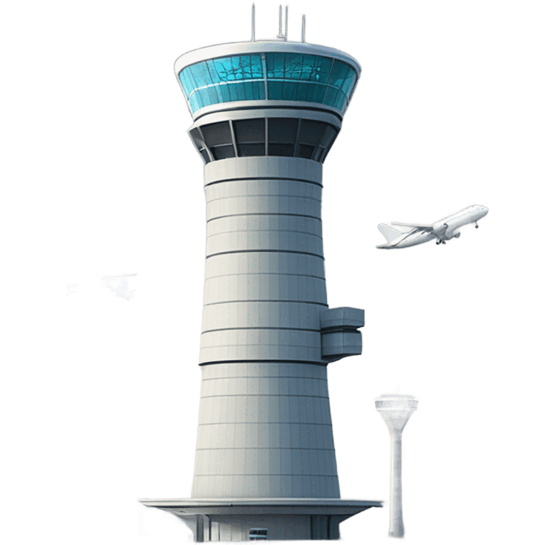 modern air traffic control tower, full size realistic emoji