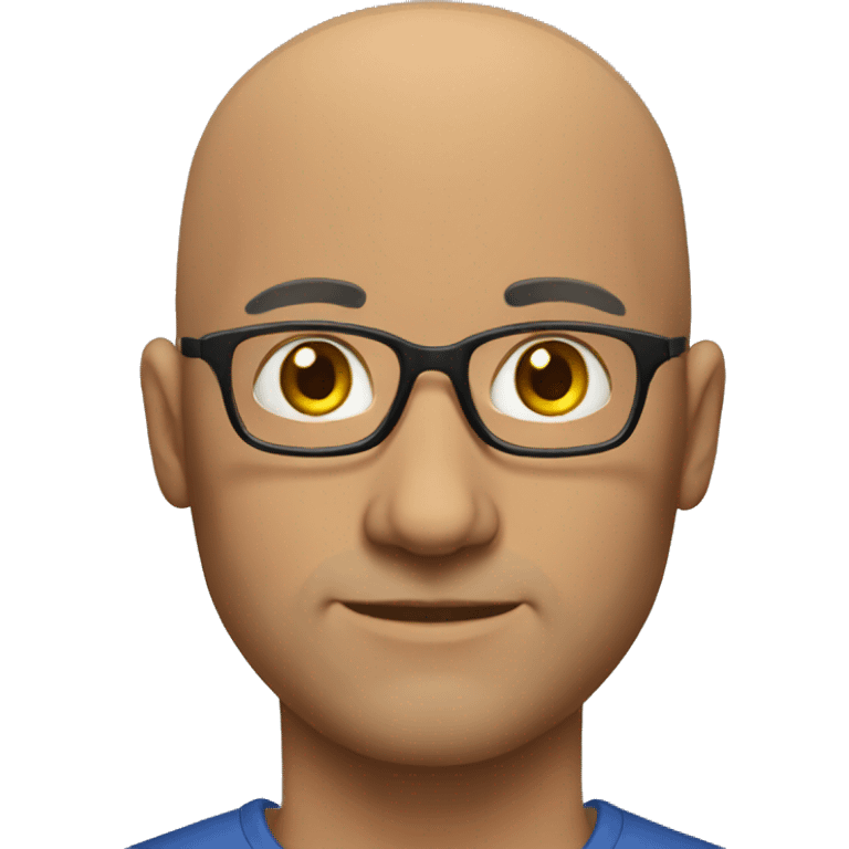 teacher male 40s bald emoji