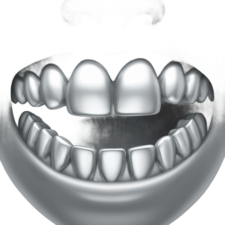 silver grillz emoji