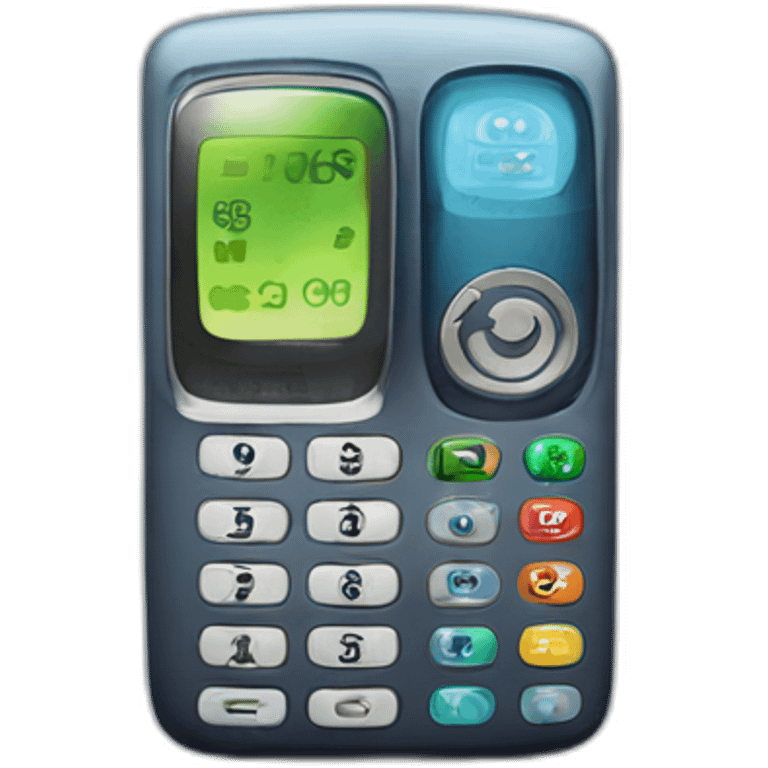 Telefono motorola con numeros llamando emoji