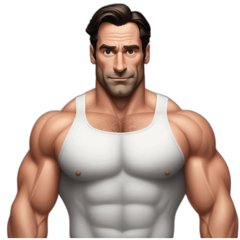 Jon hamm bodybuilder emoji