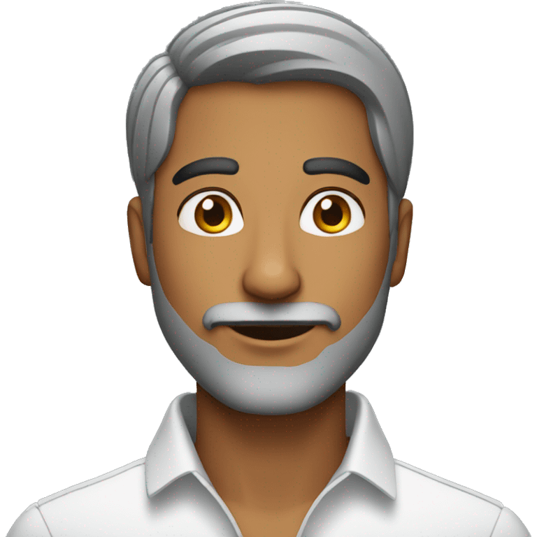  Indian guy with stubble beard  emoji