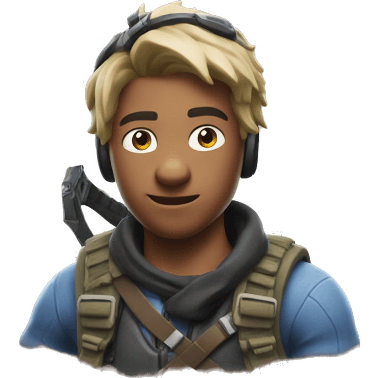 person playing fortnite emoji