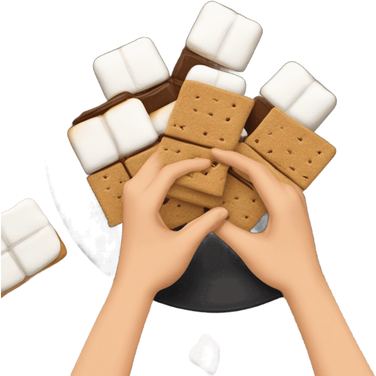 Eating smores emoji