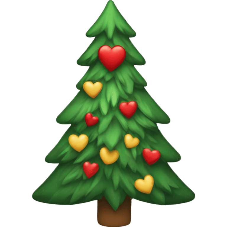 Christmas tree in love  emoji