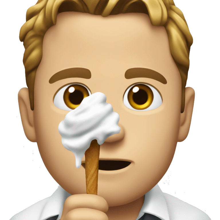 Leonardo di caprio eating vanilla ice emoji