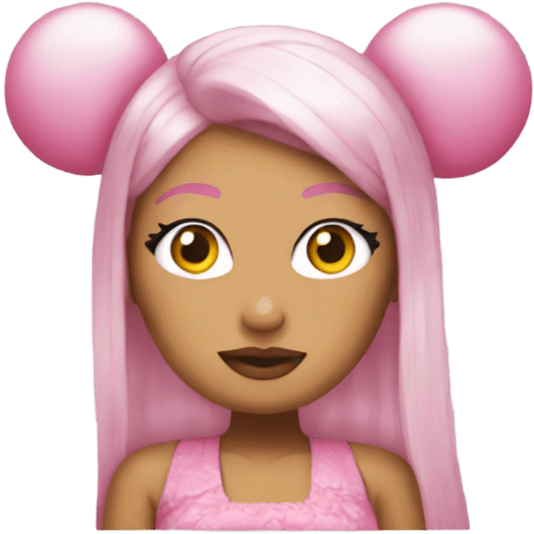 Nicki minaj with hello kitty ears emoji