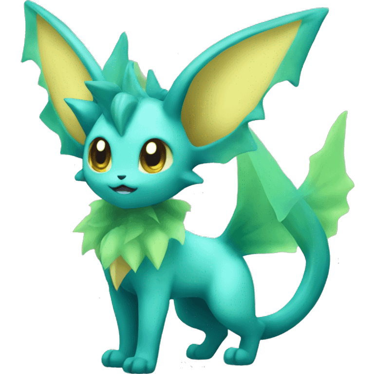 Vaporeon-Leafeon full body emoji