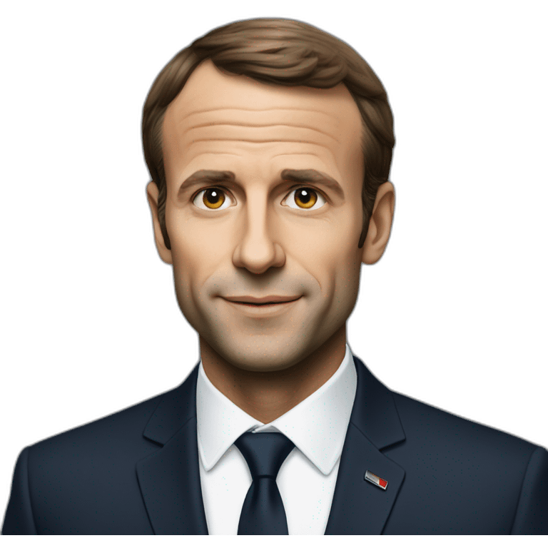 Macron en chat emoji