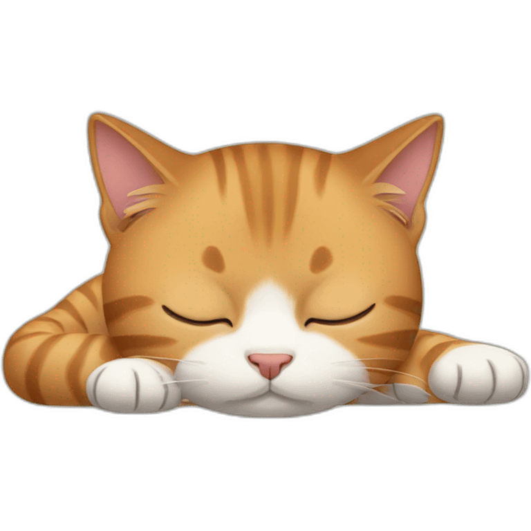 Snoozing cat emoji