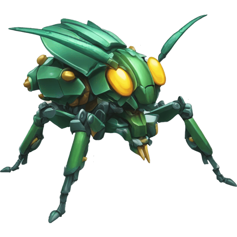 Spiky Medabot-Beetle-Dragon-Mecha emoji