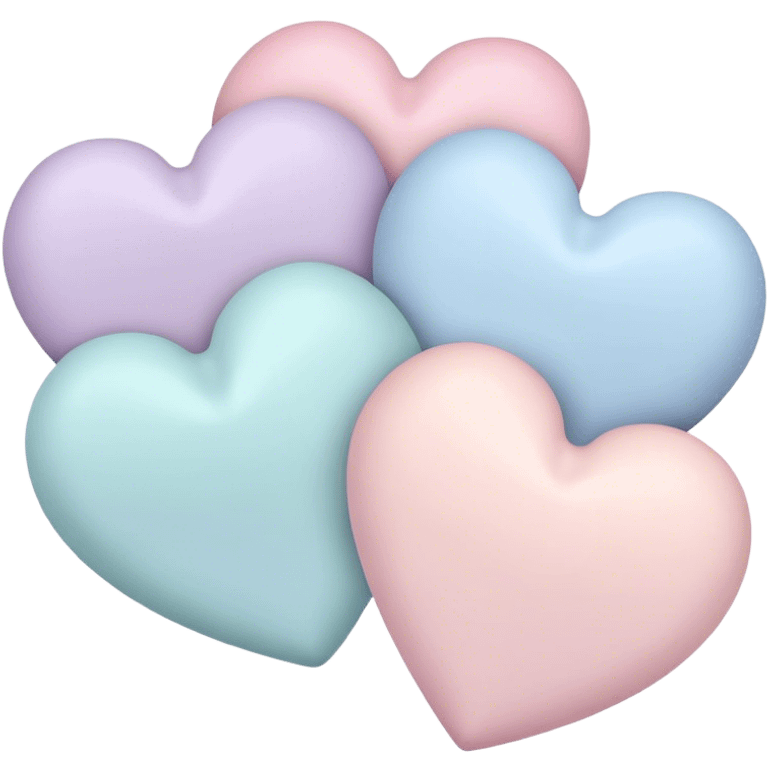 Pastel hearts emoji