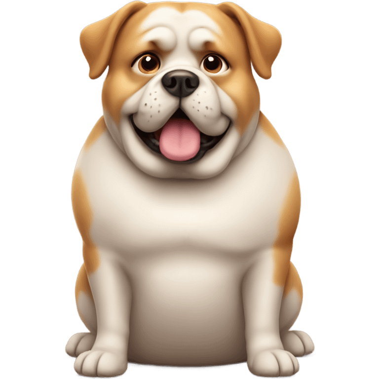 overweight dog emoji