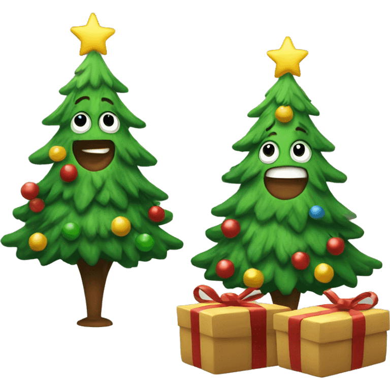 dancing christmas tree emoji