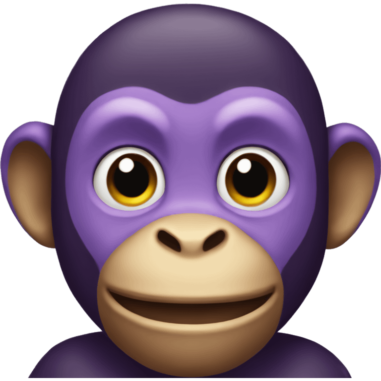 purple monkey emoji