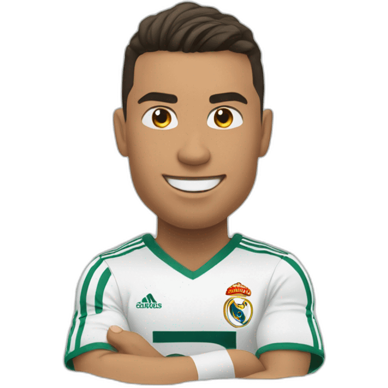 Ronaldo approving the saying emoji