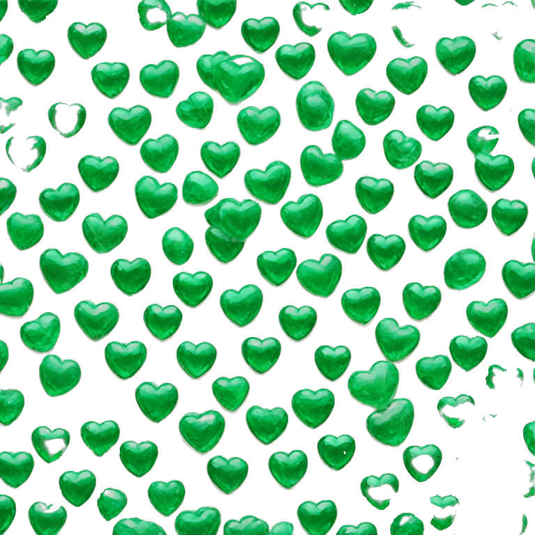 Emerald heart emoji