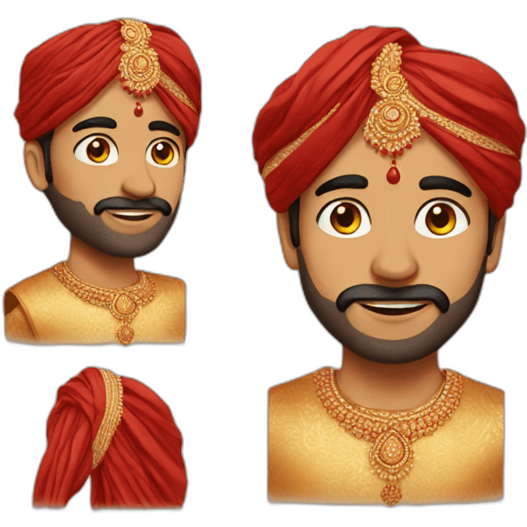 indian groom fair look emoji