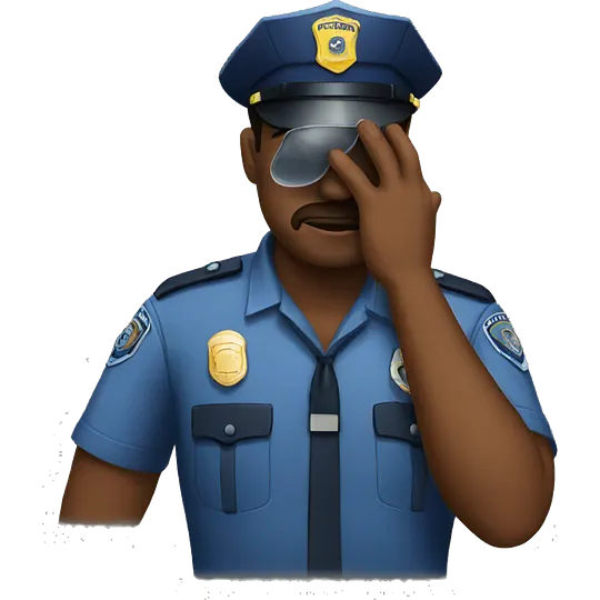 police facepalm emoji