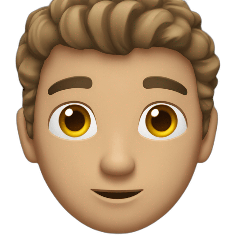 radiante hombre en la roca emoji