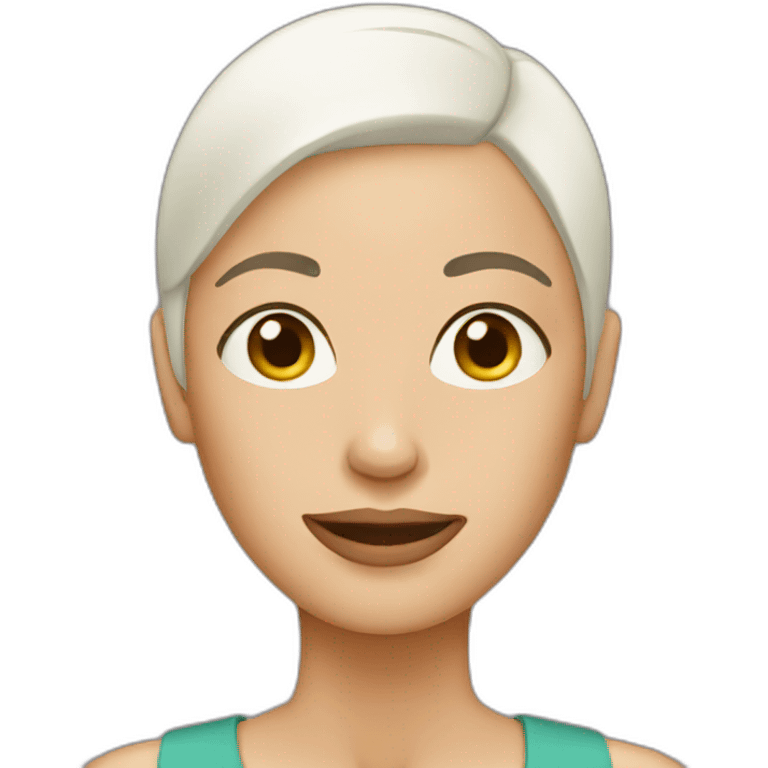 woman with bald head emoji