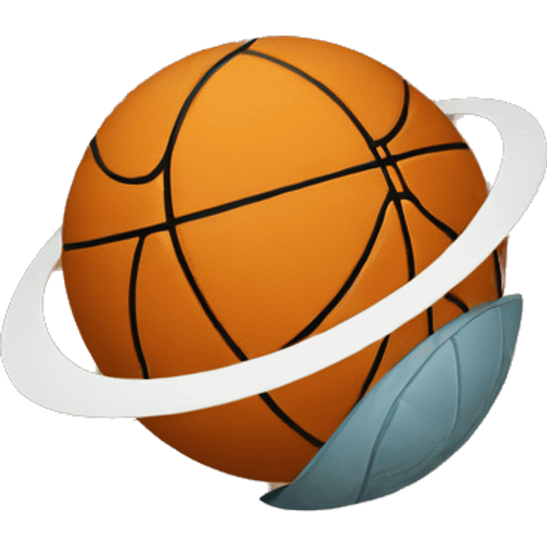 saturn with basketball in middle emoji