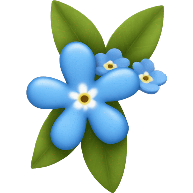 forget-me-not emoji emoji