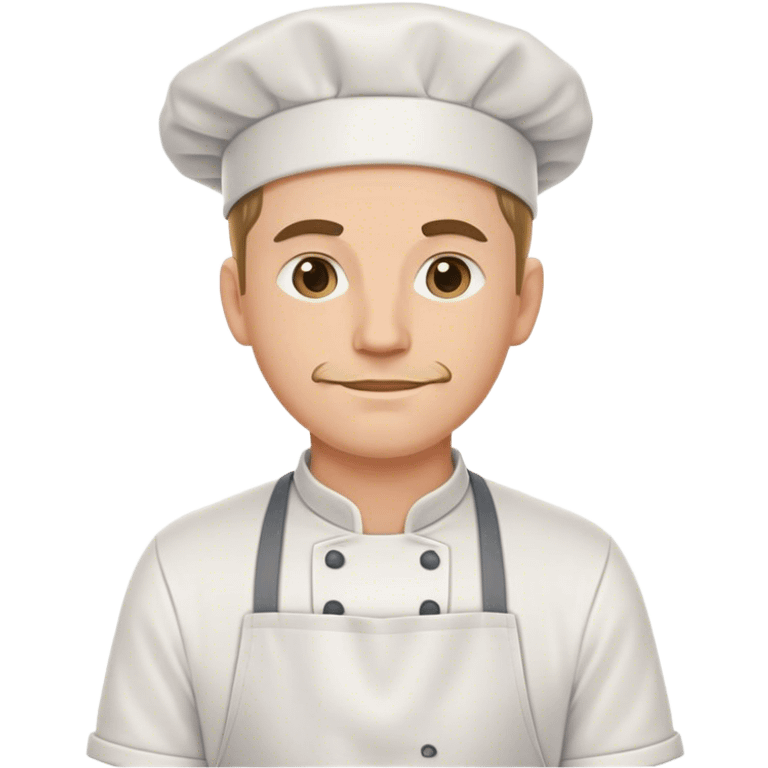 line cook white man emoji