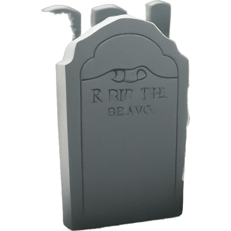 Rip headstone  emoji