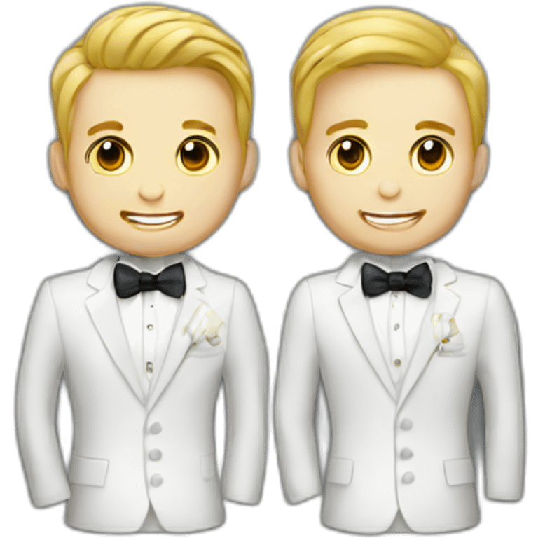 gay grooms white emoji