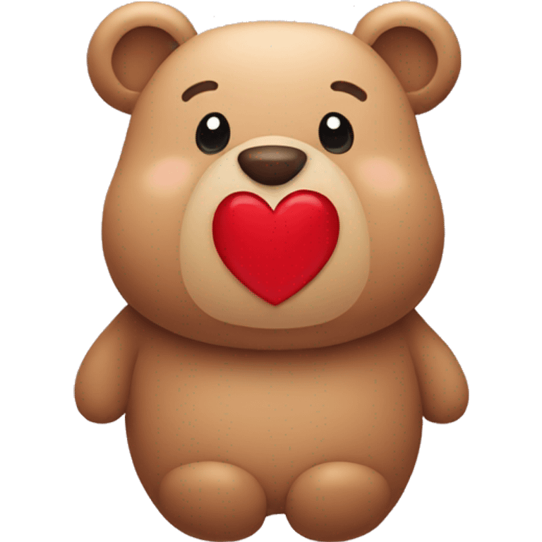 Bear with hearts  emoji