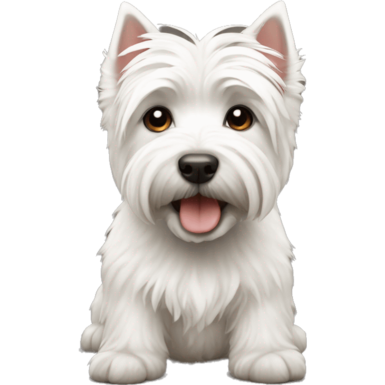 A Westie dog emoji